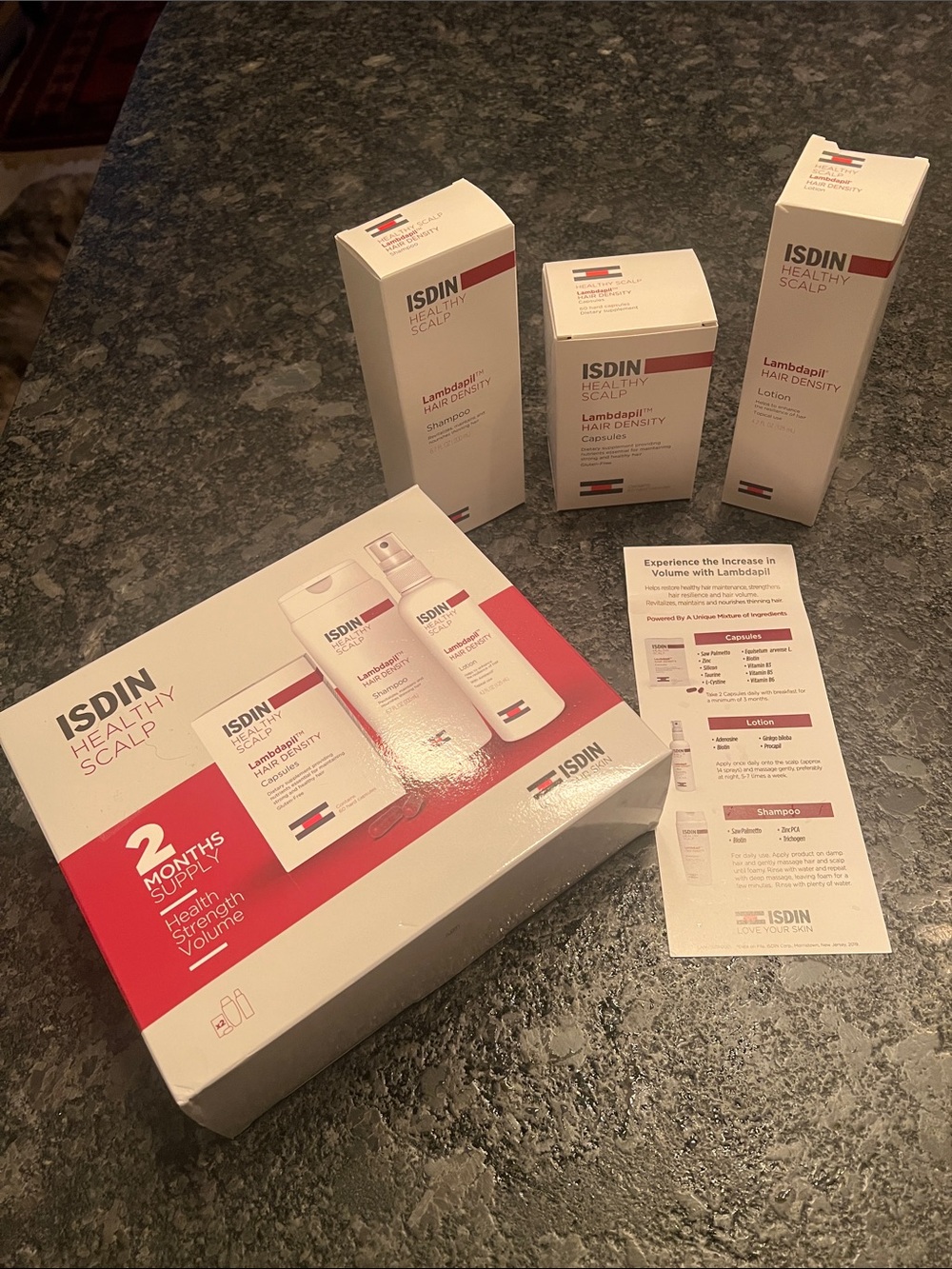 ISDIN Lambdapil Hair Density Kit 2 Month Supply - New Unused
